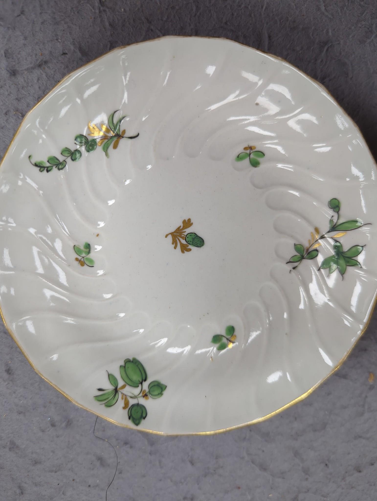 An early 19th century Chamberlains plate, Rockingham, Worcester etc. teawares